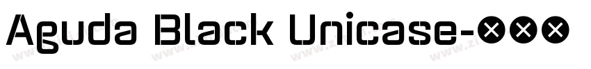 Aguda Black Unicase字体转换